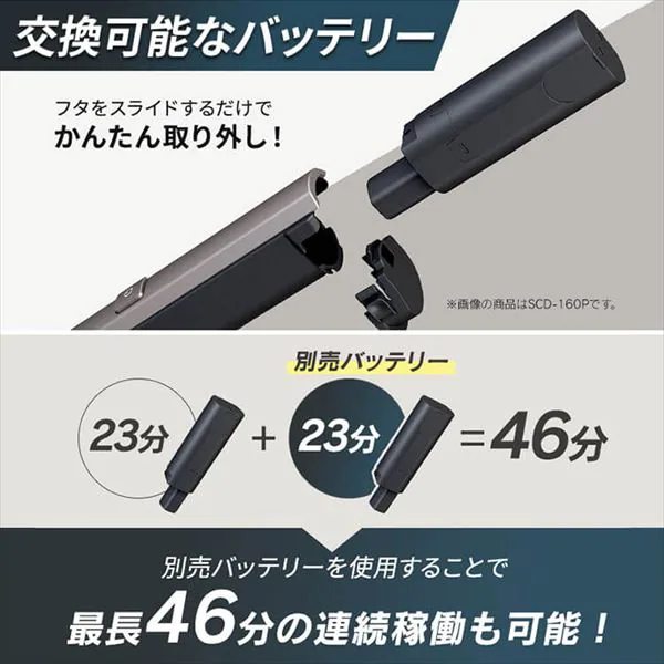 アイリスオーヤマ　HCD-A2-A　着脱式バッテリー